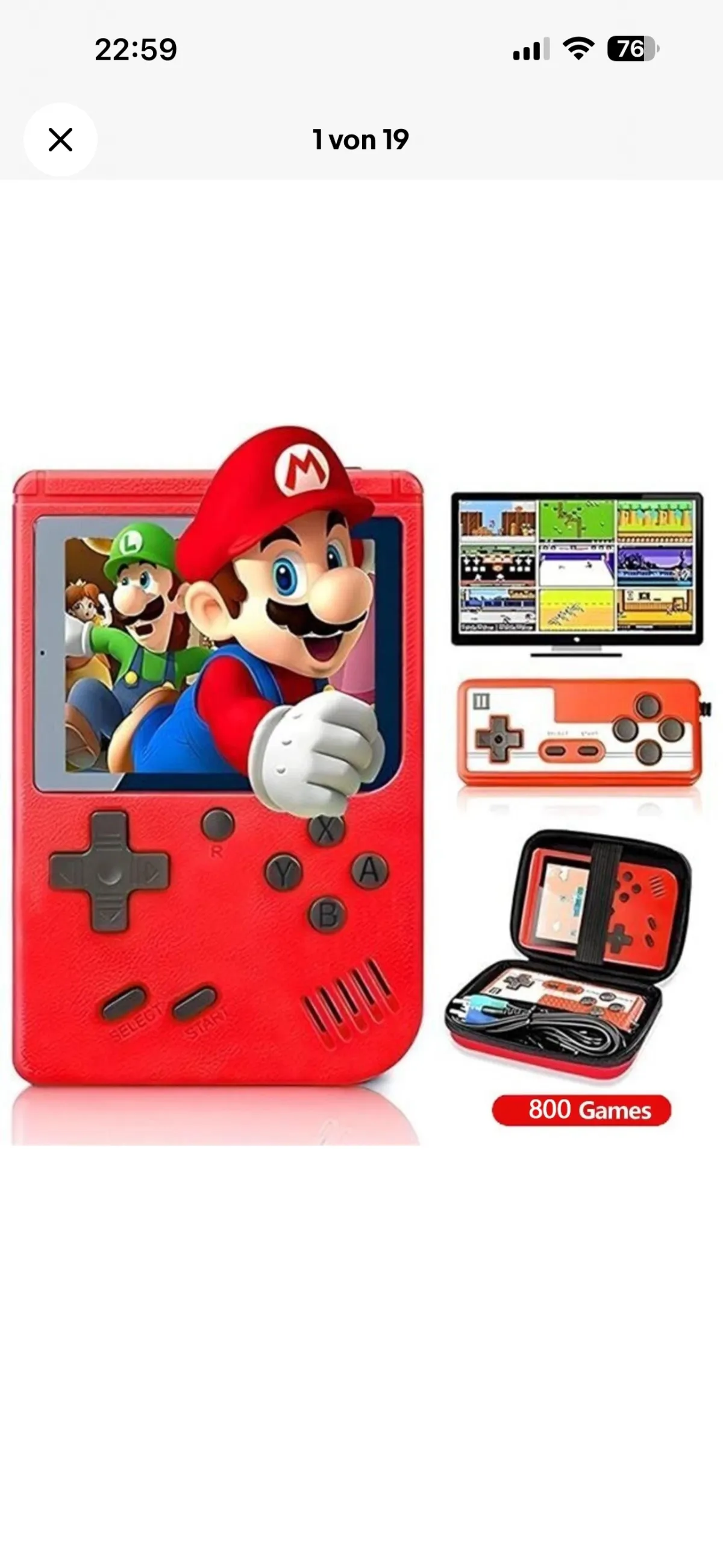 Retro-Spielkonsole 500 Spiele